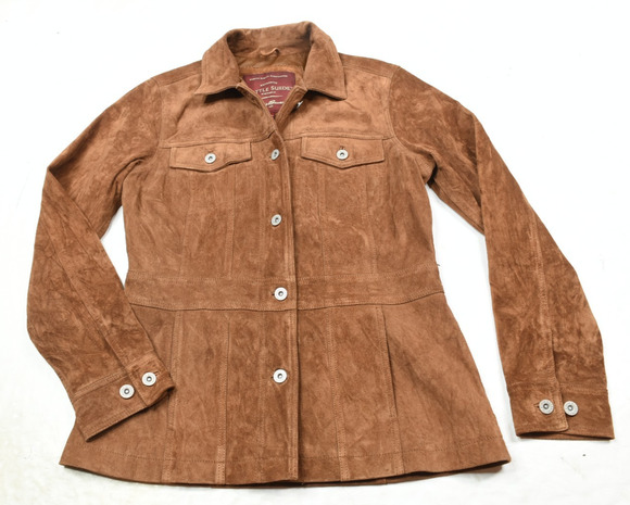 Eddie Bauer Jackets & Blazers - Vintage Eddie Bauer Seattle Suede Jacket Womens Small Brown Long Sleeve ButtonUp